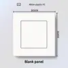 Panel de interruptor de luz de plástico blanco estilo británico de Hong Kong y Macao, enchufe de 13A con carga USB y carga rápida tipo C, panel de interruptor de luz estándar UK/US