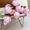 Flor artificial nova atacado botão de peônia requintado pequena decoração loja de casa ornamentos de vaso arranjo de flores flor falsa