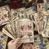 Paquete de materiales infeelme: Serie Crónicas Botánicas, hojas decorativas de fondo florales vintage para manualidades, 20 hojas en 4 diseños