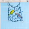 Rede de escalada tecida colorida para papagaios, rede de balanço de brinquedo para pássaros para esquilos, hamsters e esquilos voadores, atacado transfronteiriço