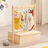 Colgadores para Mascotas Colgadores de Madera Maciza Dormitorio para Perros Piso Armario Pequeño Interior Gatito Hogar Barra Estante de Almacenamiento
