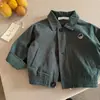 Jaqueta Nova de Outono 2026 Moda Masculina Infantil Desenho Animado Top para Crianças Tendência Bebê Casaco Liso para Meninas Estiloso