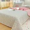 Colcha Acolchada de Algodón Puro Fresca y Sencilla Pieza Única Cama de 1.8m Cubierta de Sábana Gruesa 100% Algodón Juego de Tres Piezas Antideslizante Universal para Todas las Estaciones