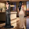 C6957 Transfronterizo Aliexpress Amazon Moda Europea y Americana para Mujer Vestido Sexy de Malla con Pedrería y Cuello Halter Ajustado al Cuerpo