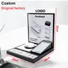 Soporte de Exhibición de Cosméticos Acrílico Personalizado de Múltiples Niveles con Panel Trasero Desmontable e Iluminación LED Adecuado para Mostradores de Tiendas Minoristas