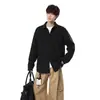 Camisa de Chenilla Pesada Nueva de Otoño 2026 para Hombre Tallas Grandes, Estilo Coreano, Elegante Camisa de Manga Larga, Chaqueta Versátil Estilo Hong Kong