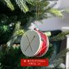 Qingdi Natal transfronteiriço pintado especial forma bola pingente plástico pequenos enfeites saco de presente de Natal guirlanda de carro decorações