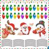 RFM046 Bombilla de Luz Magnética Reflectante Navideña Adhesivo Decorativo Magnético Reflectante para Carrocería Muñeco de Nieve Papá Noel