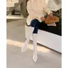 Primer encuentro botas altas para mujer punta fina tacón grueso elástico tacón medio altas de equitación