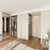 Foshan Guarda-Roupa Personalizado para Casa Inteira com Núcleo Sólido e Placa Multicamadas para Quarto e Closet com Uma Porta até o Teto Guarda-Roupa Personalizado