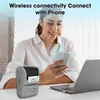 Mini Impresora Portátil Térmica de Etiquetas Transfronteriza para Uso Doméstico con Bluetooth para Teléfono Móvil, Pequeña y Portátil para Recibos y Códigos de Barras
