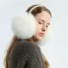 Orejeras de Imitación de Piel de Zorro Extra Grandes, Lindas Orejeras Protectoras, Orejeras de Moda, Orejeras Calientes de Piel, Orejeras Antihielo, Deportes al Aire Libre