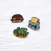 Diseño Creativo Serie de Comida Broche Personalizado Máquina de Pan/Hamburguesa/Patrón de Dólar Insignia Exquisita Versátil Regalo