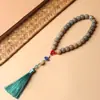 Pulsera de Doble Círculo Bodhi Duobao, Pulsera Multiestilo, Bolsita Luminosa, Borla, Rosario de Verano Portátil Fresco, Juguete