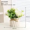 Simulación Transfronteriza Planta Verde Planta en Maceta Hogar Interior Bonsái Decoración Flor Biónica Sala de Estar Mesa de Comedor Flor Artificial Decoración