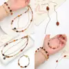 Cuentas de Frijol de Café Estilo Retro Dorado Acrílico Cuentas Sueltas Accesorios para Hacer Joyería DIY Material para Hacer Cadena de Teléfono Móvil con Cuentas