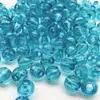 Accesorios de punto de cruz al por mayor bordado con cuentas colgante de coche cuentas de agujero grande 14 mm joyería con cuentas con piezas l cuentas transparentes multicolor