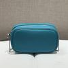 Bolso Pequeño Cuadrado de Piel de Vaca de Primera Capa, Bolso de Hombro de Moda, Neceser para Labiales y Maquillaje, Bolso de Almacenamiento con Cadena de Gran Capacidad, Estilo Urbano y Sencillo