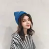 Chapéu feminino outono e inverno casal all-match lã chapéu masculino e feminino estilo coreano moderno simples moda malha chapéu estudante chapéu quente