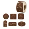 Etiqueta para rollo de pastel de chocolate, adhesivo de papel especial, impresión de calcomanías para caja de empaque de postre para hornear