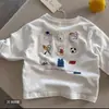 Camiseta de Manga Larga para Niños 2026 Primavera y Otoño Camiseta de Algodón Puro de Dibujos Animados para Niños Camiseta Interior para Bebé y Niño Pequeño Capa Base para Niños Grandes