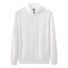 Chalecos de tela de salud con cuello de pie y cremallera para primavera y otoño, ropa de trabajo fina para hombres y mujeres, actividades corporativas de empresa, impresión de logotipo