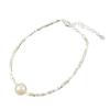 Pulsera Yinjia S925 Perla Plata Rota Diseño Nicho Estilo Frío Temperamento Casual de Alta Gama Lujo Ligero Accesorios de Mano para Mujeres