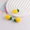 Lindo Colgante de Resina de Mango Lichi Tridimensional Simulado Colgante de Llave Hecho a Mano DIY Accesorios de Material para Joyería