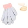 Guantes de invierno para niños de terciopelo de medio lado, lindos, cálidos, guantes para bebé, suaves y casuales, accesorios adhesivos, guantes para niños