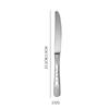 Amazon cross-border 304 aço inoxidável de mesa bife faca garfo colher 5 peças principais terno ocidental louça faca garfo sobremesa colher