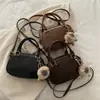 Bolsa de Bolos Retro Versátil para Mujer, Bolso de Hombro Cruzado de Moda, Bolso de Mano Elegante de Alta Calidad, Retro Coreano