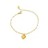 Pulseira Coração de Aço Inoxidável Novo Estilo Europeu e Americano Pulseira Versátil de Luxo Leve Popular no Instagram para Mulheres em Formato de Coração Personalizada