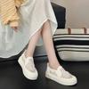 Zapatos de Pescador sin Cordones para Mujer con Encaje y Lentejuelas Zapatos Casuales Verano 2025 Nuevos Zapatos Blancos de Malla Transpirable