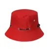 Sombrero de Pesca Verano Transpirable Sombrero de Cubeta Cordón Color Sólido Placa Ligera Sombrero de Pescador Sombrero de Sol para Exteriores Poroso Protección Solar Sombrero de Sol