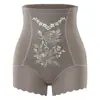 Novas Calças Modeladoras de Corpo de Tamanho Grande, Sem Costura, de Cintura Alta, com Levanta Bumbum e Controle de Barriga, com Design Floral Bordado, Respiráveis, Roupa Íntima de Segurança