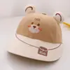 Gorro de Bebé Delgado Primavera y Otoño Dibujos Animados Ala Ancha Protector Solar Sombrero de Sol Transpirable Lindo Sombrero de Pescador Moderno para Niños y Niñas