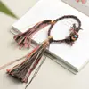 Cordón con Borla para Thangka Llavero DIY Colgante Wen Play Cuerda de Algodón Tejido de Xizang Cordón de Mano