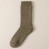 Calcetines de lana medias de hombre forradas de polar engrosadas calcetines de otoño e invierno cálidos de invierno calcetines de cachemir de otoño venta al por mayor transfronteriza