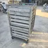 Carrinho de Prateleira de Aço Inoxidável Carrinho Comercial para Garra de Frango Pastel Congelado Carrinho de Secagem de Frutas em Conserva Prateleira