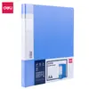 Pasta de arquivo forte A4 de compartimento único com bolso para inserção, organizador de documentos estilo executivo, material de escritório