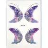 Borboleta com Glitter Canto do Olho Adesivos Faciais Adesivos de Tatuagem para Shows Impermeáveis de Longa Duração Decoração Feminina Maquiagem Colorida Maquiagem para Palco