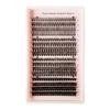 Pestañas Postizas Segmentadas de Gran Capacidad con Cabello Termofusionado, Pestañas DIY Autoinjertables, Tridimensionales, Suaves y Cómodas para Mujeres