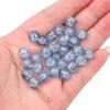 8mm Contas Redondas Trituradas de Jade de Vidro Contas Popcorn Rachadas no Gelo Acessórios para Pingente de Bolsa Pulseira Colar Joias DIY Feitas à Mão