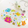 Alfombrilla antideslizante para baño con forma de tortuga y estrella de mar, para ducha, bañera, dibujos animados para niños, con ventosa
