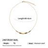Moda Transfronteriza Retro Europea y Americana Latón Chapado en Oro Piedra Ojo de Tigre de Alta Gama Ágata Circona Collar Accesorio de Cuello Versátil para Otoño e Invierno