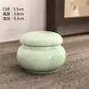 Mini Tarro Sellado de Cerámica para Empaque de Té, Caja para Polvos, Rubor, Crema Facial y Botella Dispensadora de Loción