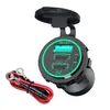 Cargador de Coche Amazon Más Vendido Accesorios de Modificación de Coche 3 Interfaces USB con Interruptor Cargador de Coche 12-24V