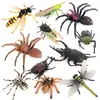 Set de 11 Figuras de Insectos Modelos Realistas de Insectos Incluye Araña Libélula Saltamontes Avispa Escarabajo Más Juguetes Educativos para Niños PVC Pla