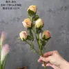 Venta de Liquidación 90% de Descuento Flores Artificiales Rosas de Cinco Cabezas Estilo Ins Flores de Simulación Fabricante Decoración del Hogar Boda Transfronteriza Venta al por Mayor