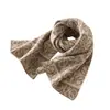 Suéter de Cashmere 2025 Outono e Inverno Novo Feminino Color-Blocking Pequena Flor Macio Amigo da Pele Cachecol de Tricô Cachecol de Pescoço Quente Echarpe